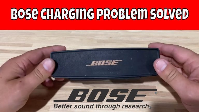 How To Fix Bose Speaker Not Charging?