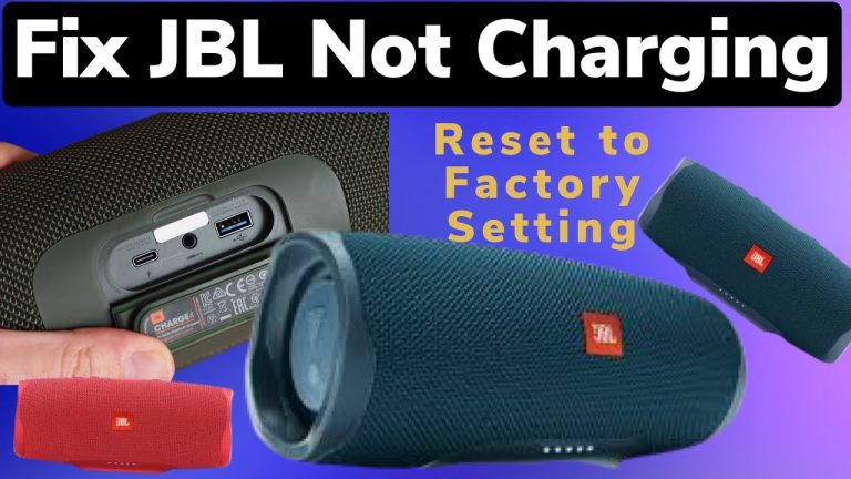 JBL Speaker Not Charging